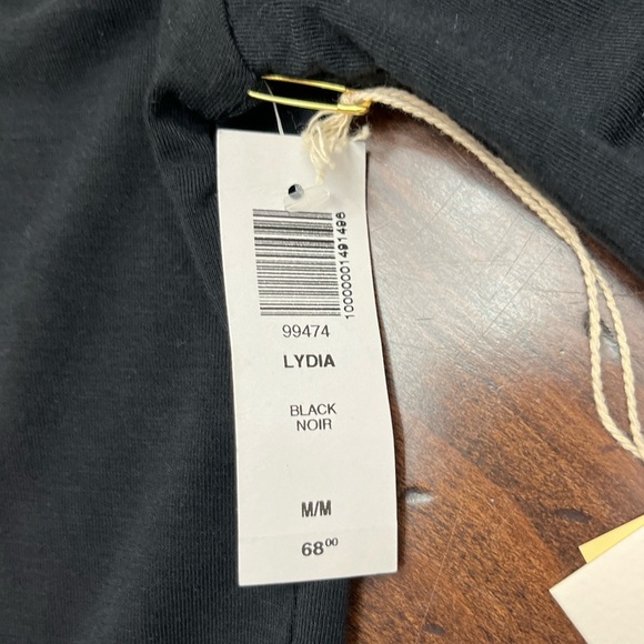 Wilfred Lydia Dress Black Size Medium Aritizia Ruched Bodycon Stretch Party NWT - Picture 10 of 16